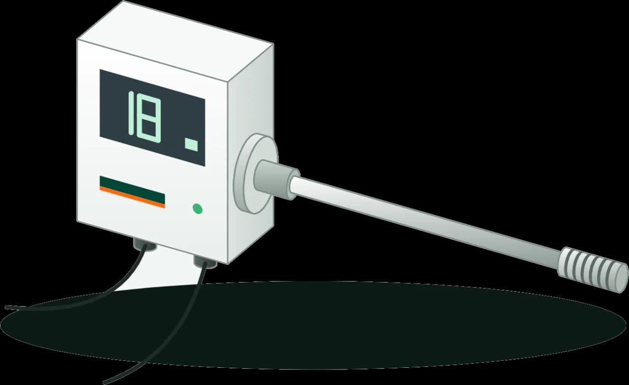 Duct temperature transmitter