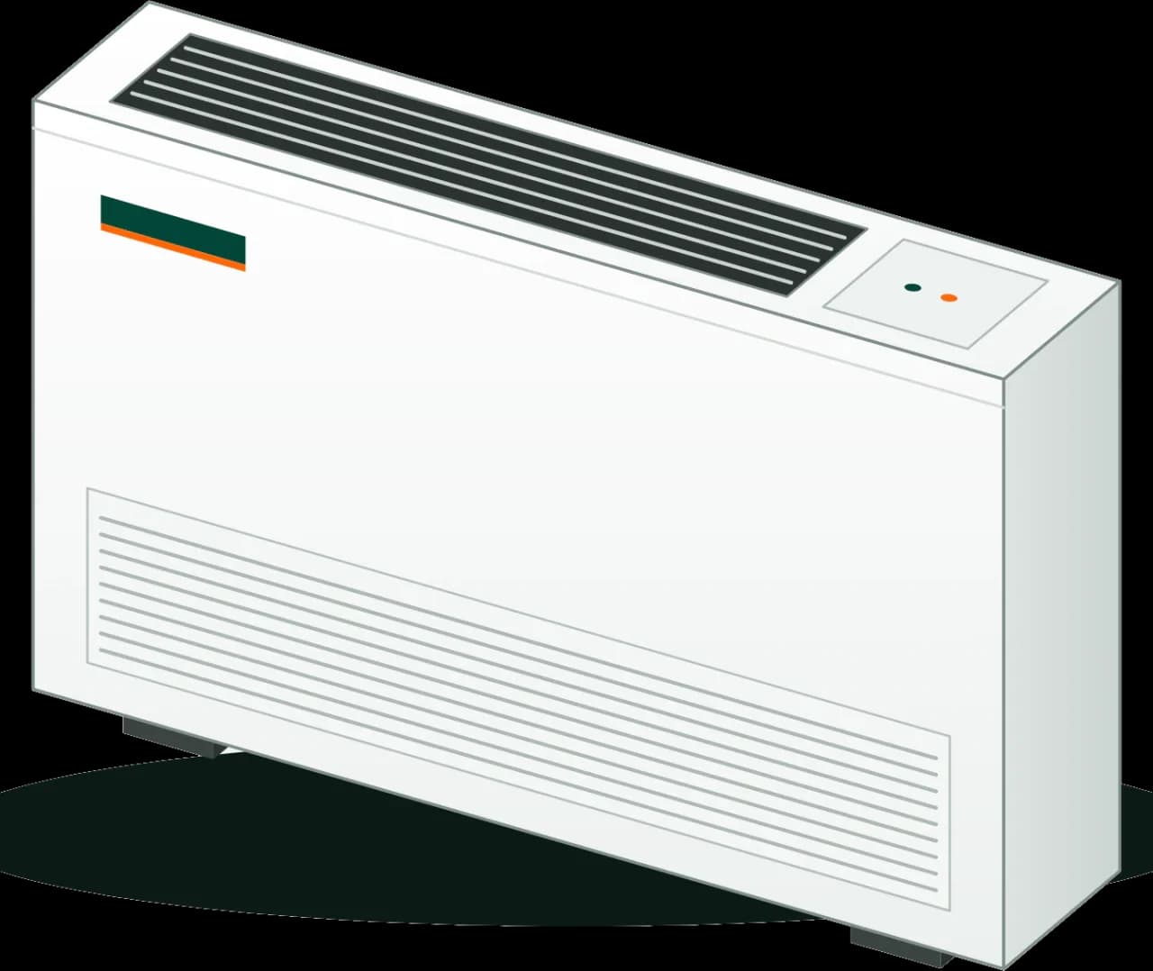 Döşeme tipi kasalı fan coil