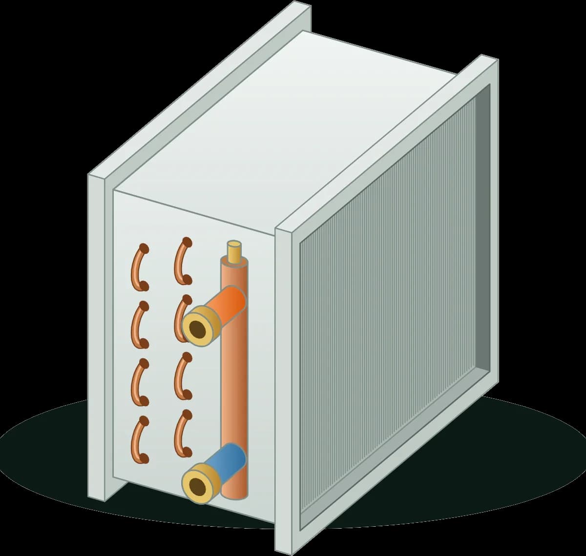 Duct water coil