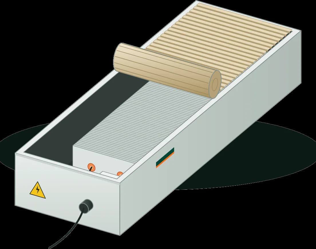 Electric trench convector